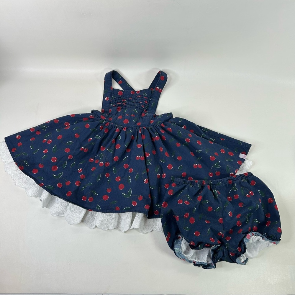 Sweet Honey Cherry Cherries Happy Tunic Sleeveless Dress 4T with Bottom Shorts